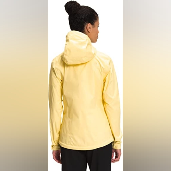 The North Face HyVent Hooded, Pocketed Rain/ Wind Breaker Size Large Yellow - Picture 2 of 9
